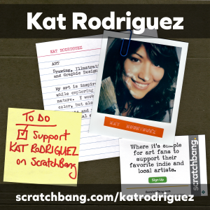 collage of Kat Rodriguez ephemera